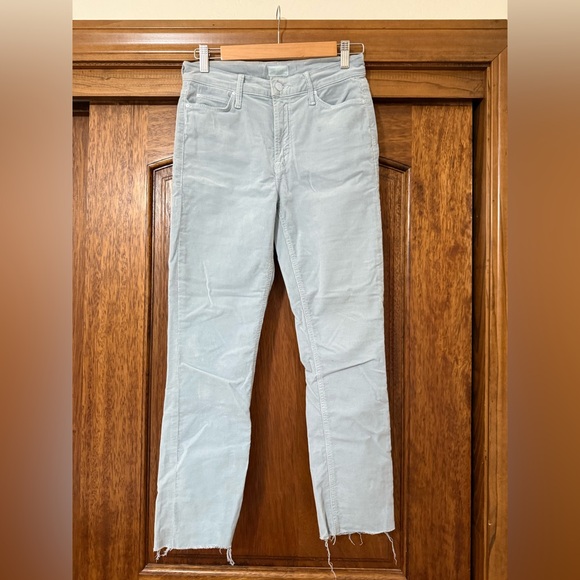 MOTHER Blue Ankle Cropped Jeans Slim Fit - Picture 1 of 5